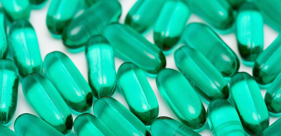 codeine in green pill