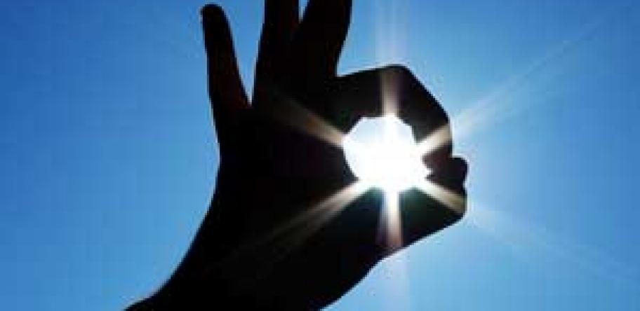 Sun silhouette